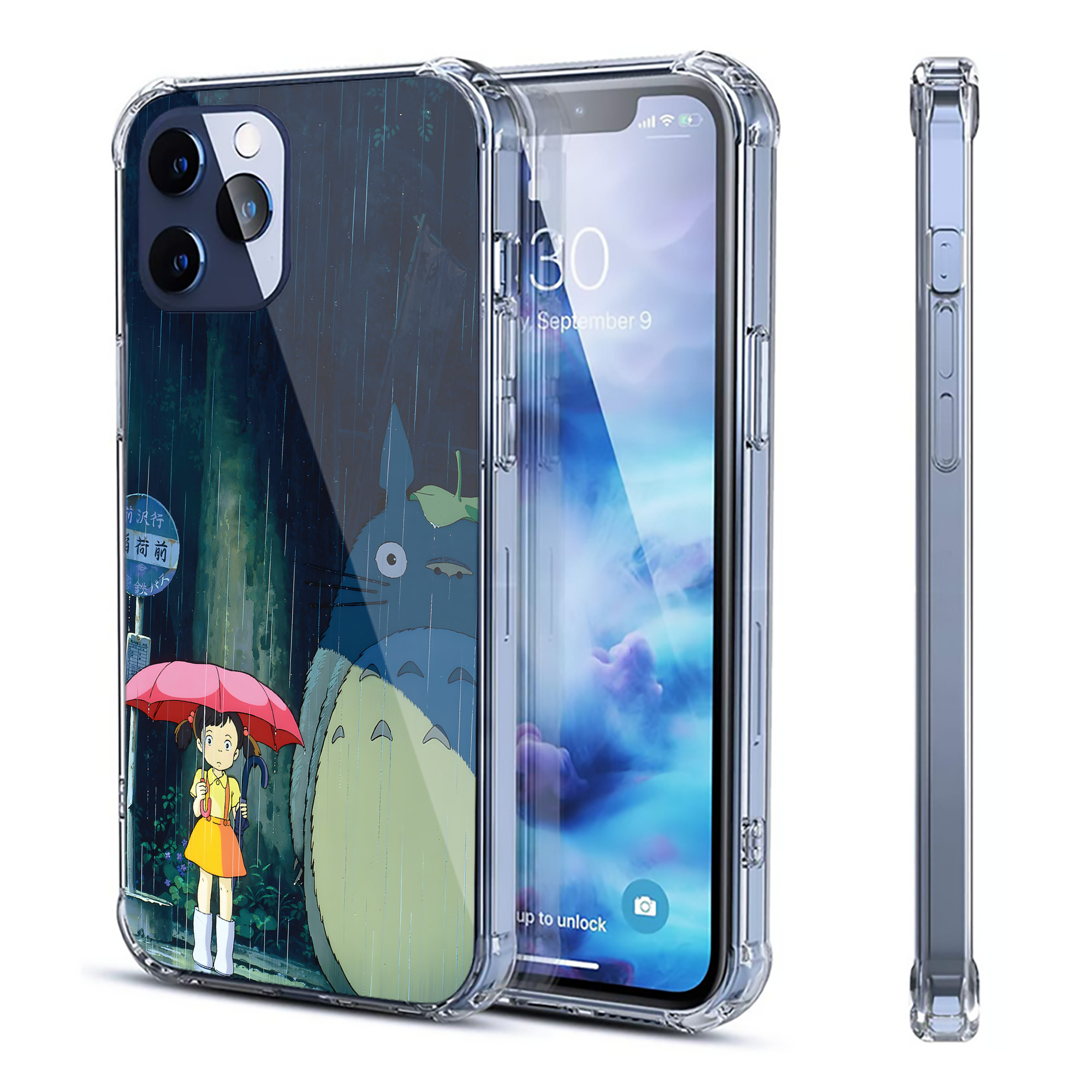 （画像用） となりのトトロ 草壁メイ 草壁サツキ My Neighbor Totoro Satsuki Kusakabe Mei Kusakabe 【iPhone 12シリーズ対応】透明スマホケース（クリアソフトケース）